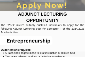 ADJUNCT LECTURING OPPORTUNITY – Entrepreneurship