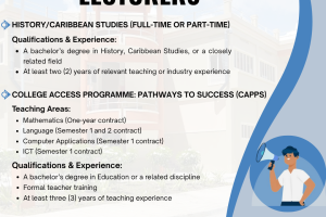 Job Opportunities – Lecturers (various) 2025