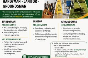 Vacancies – Custodial Vacancies – Custodial